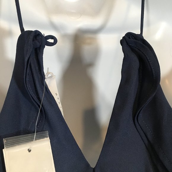 NWT Lush Halter Spaghetti Strap Dress Blue - Picture 7 of 10